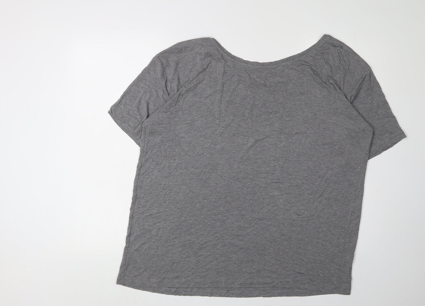 Womens UK Size 14 NEXT Grey Basic T-Shirt
