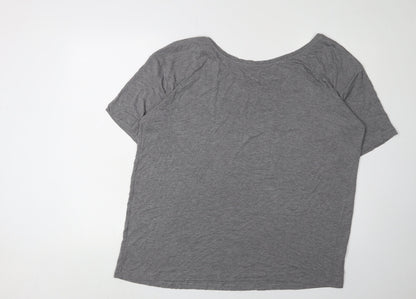 Womens UK Size 14 NEXT Grey Basic T-Shirt