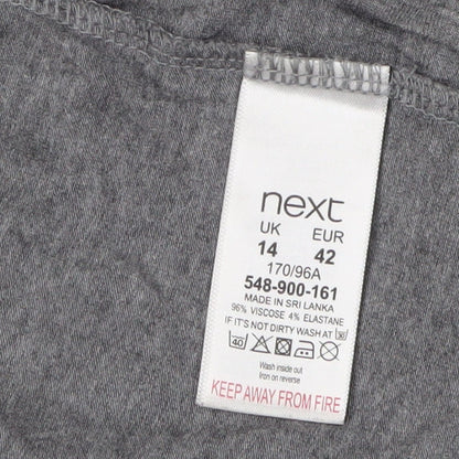 Womens UK Size 14 NEXT Grey Basic T-Shirt