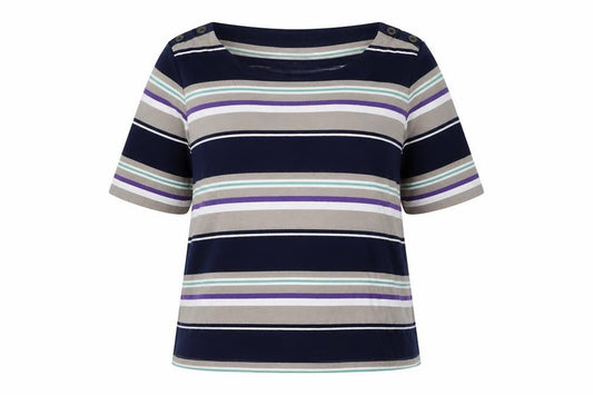 Womens UK Size 12 Marks and Spencer Multicoloured Basic T-Shirt