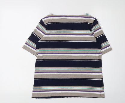 Womens UK Size 12 Marks and Spencer Multicoloured Basic T-Shirt