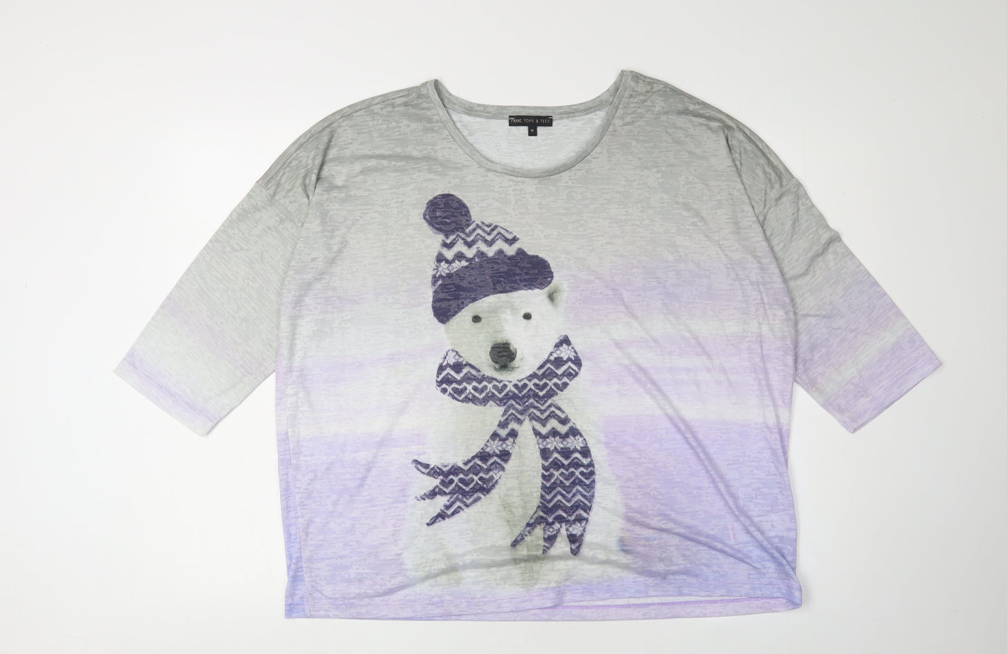 Womens UK Size 16 NEXT Multicoloured Basic T-Shirt