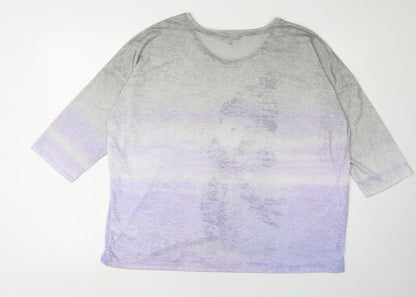 Womens UK Size 16 NEXT Multicoloured Basic T-Shirt