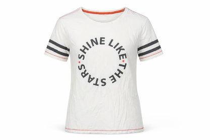 Womens UK Size 12 NEXT White Ringer T-Shirt