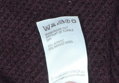 Marks and Spencer Men's L Brown Pullover Jumper