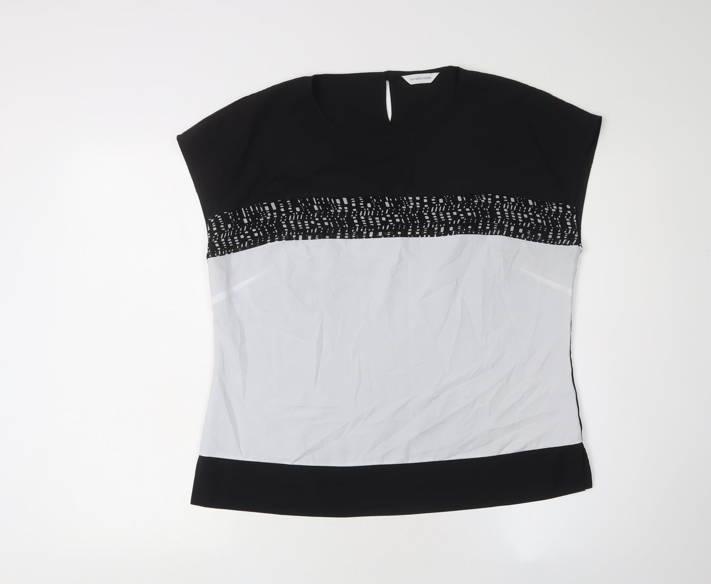 Womens UK Size 12 Windsmoor Black Basic Blouse