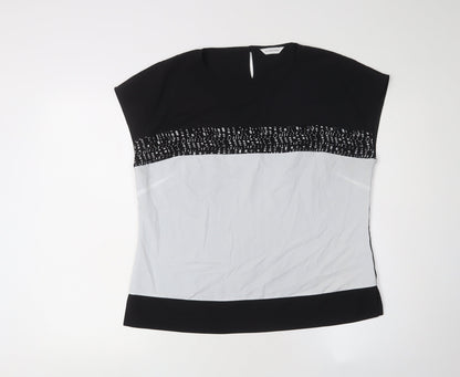 Womens UK Size 12 Windsmoor Black Basic Blouse