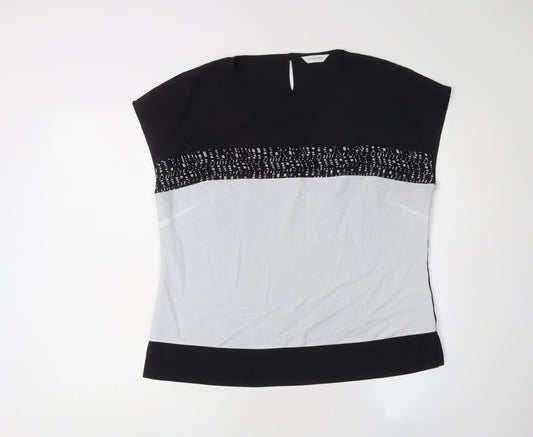 Womens UK Size 12 Windsmoor Black Basic Blouse