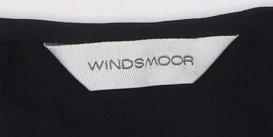 Womens UK Size 12 Windsmoor Black Basic Blouse