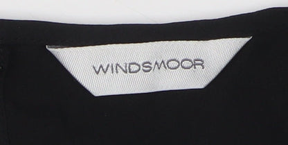 Womens UK Size 12 Windsmoor Black Basic Blouse