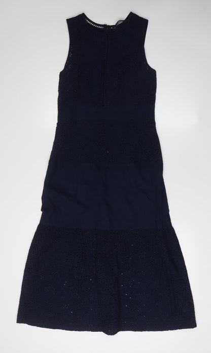 Marks and Spencer Women Blue Fit & Flare Dress Size 6