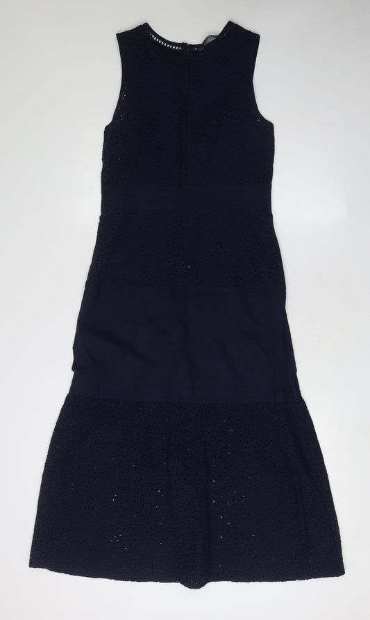 Marks and Spencer Women Blue Fit & Flare Dress Size 6