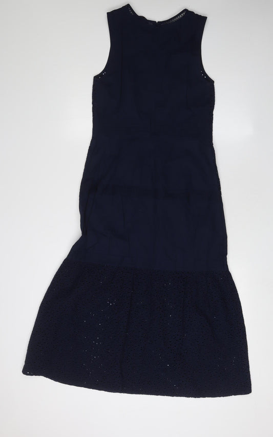 Marks and Spencer Women Blue Fit & Flare Dress Size 6