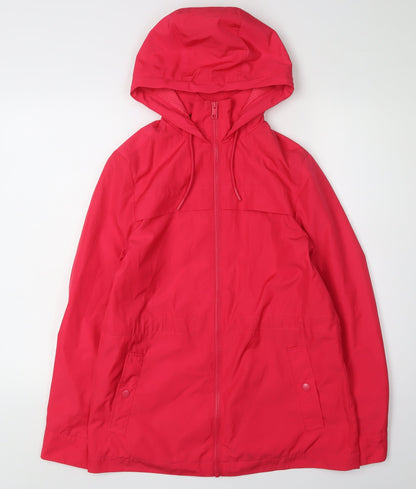 Womens UK Size 6 Marks and Spencer Red Rain Coat