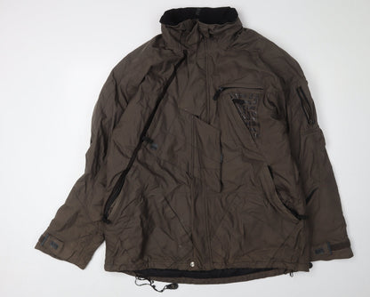 Mens UK Size L SMS Brown Parka Coat
