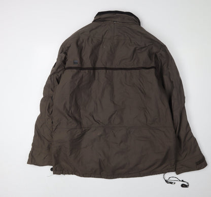 Mens UK Size L SMS Brown Parka Coat