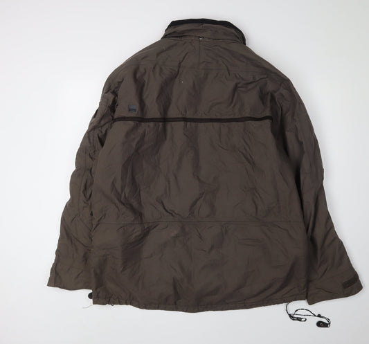 Mens UK Size L SMS Brown Parka Coat