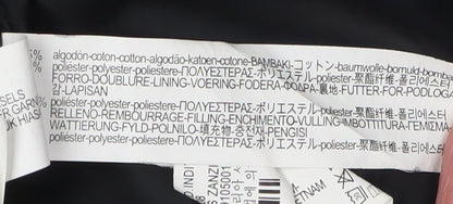 Zara Man Black Puffer Vest Men Medium Winter Lined