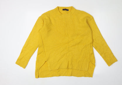 Womens UK Size S Marks and Spencer Yellow Pullover Jumper
