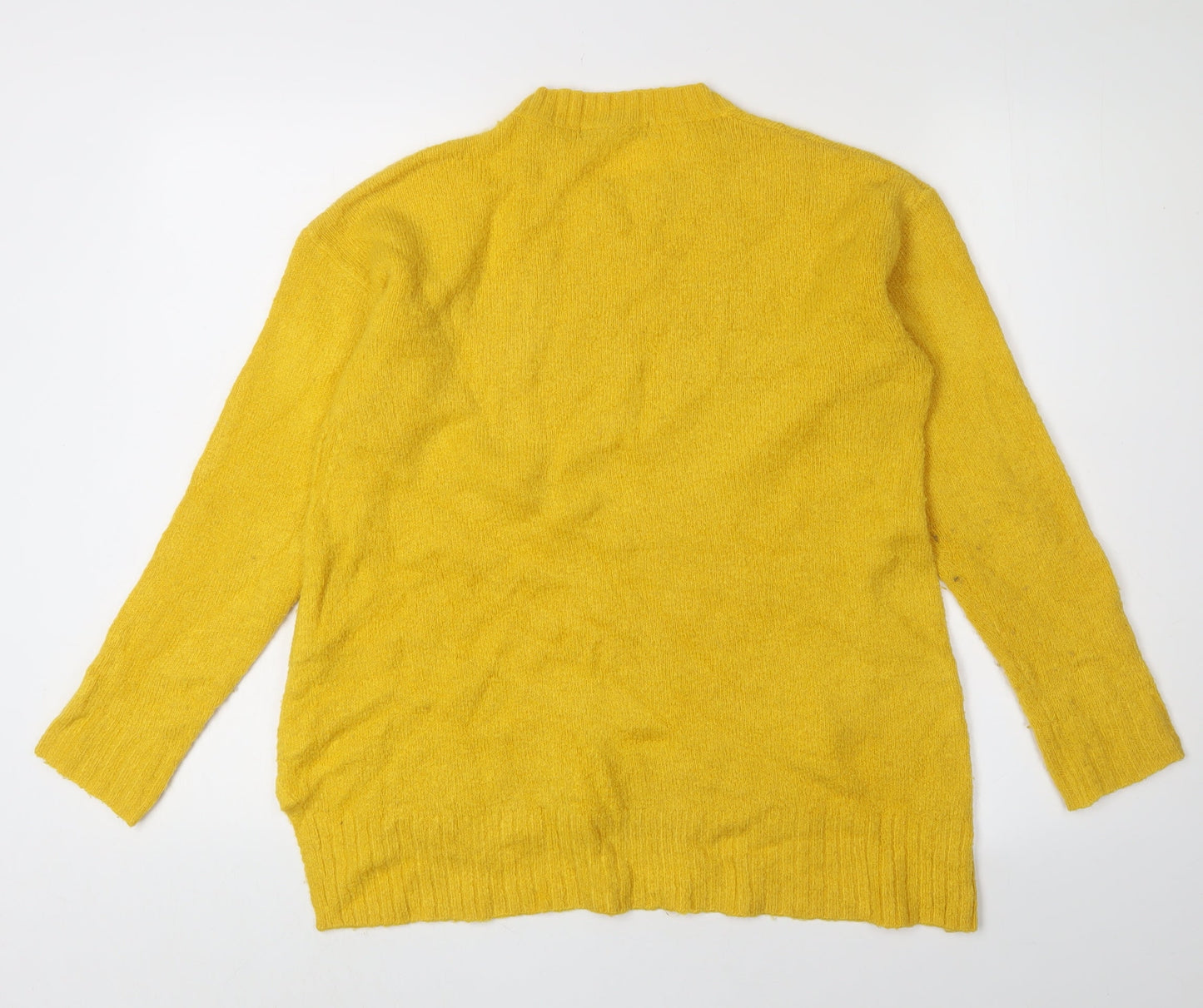 Womens UK Size S Marks and Spencer Yellow Pullover Jumper