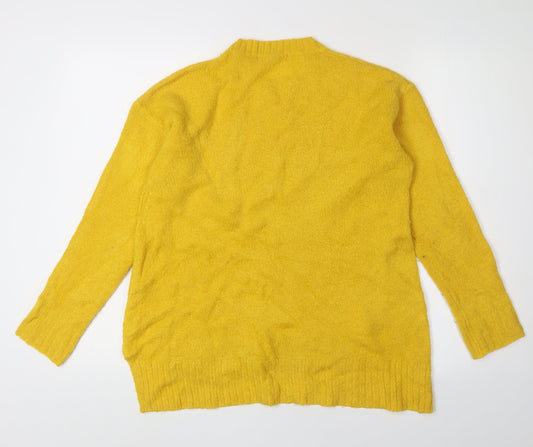 Womens UK Size S Marks and Spencer Yellow Pullover Jumper