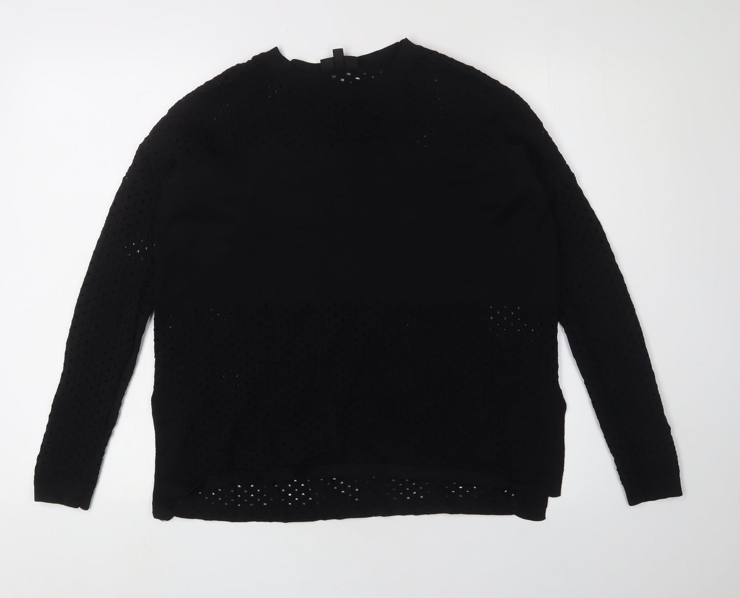 Womens UK Size 8 Topshop Black Pullover Jumper