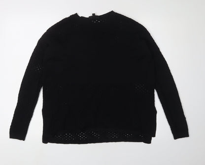 Womens UK Size 8 Topshop Black Pullover Jumper