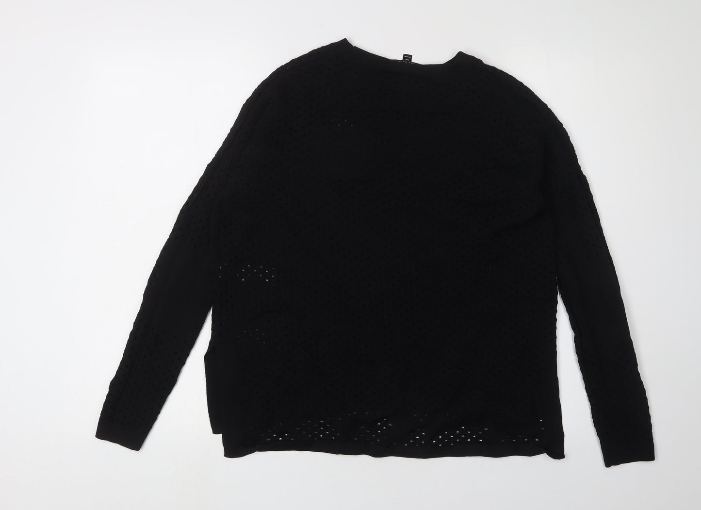 Womens UK Size 8 Topshop Black Pullover Jumper