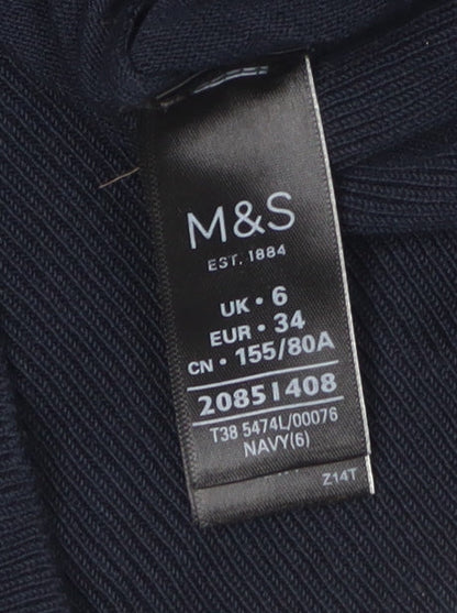 Womens UK Size 6 Marks and Spencer Black Jumper Jumper