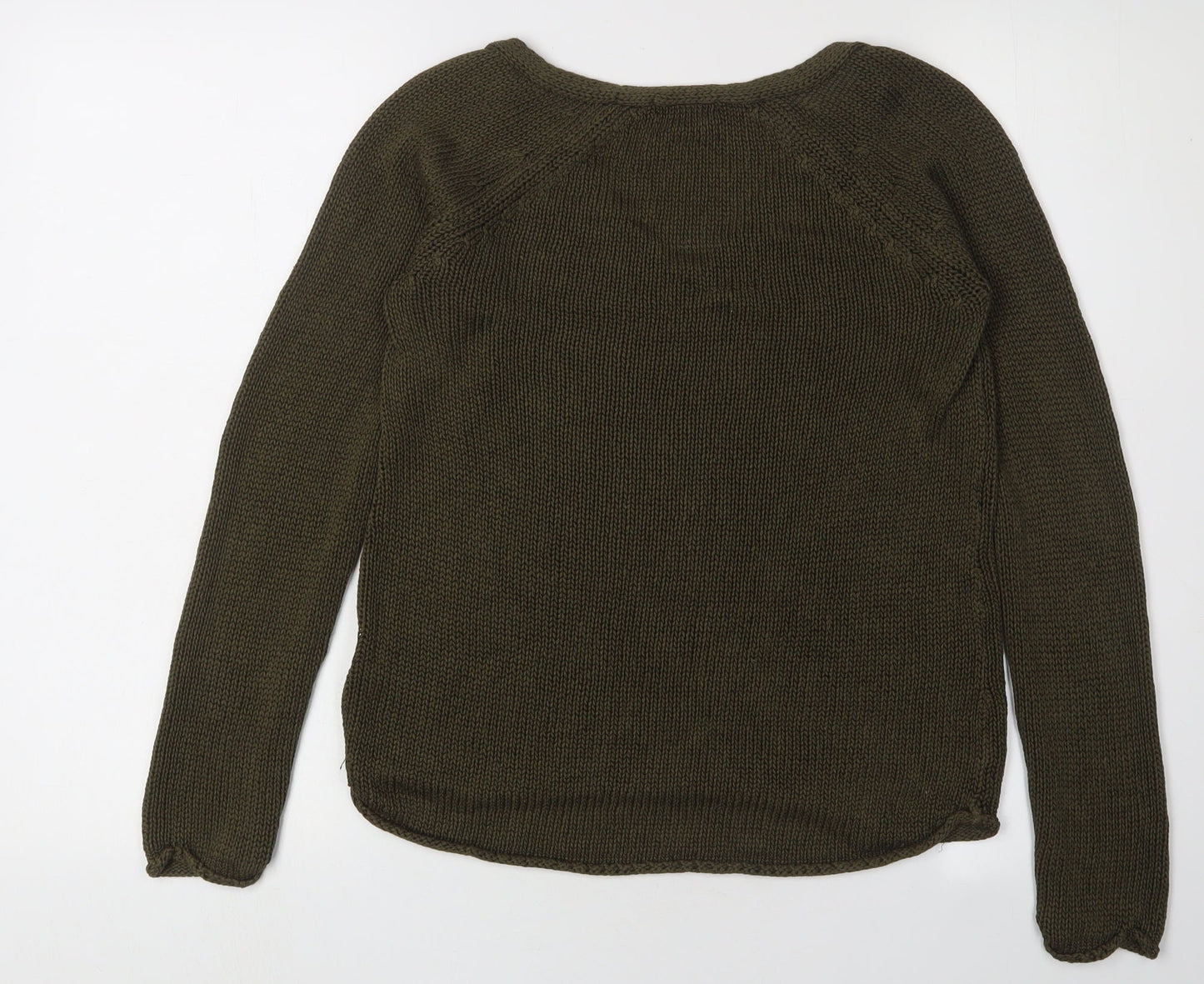 Womens UK Size XS H&M Green Pullover Jumper
