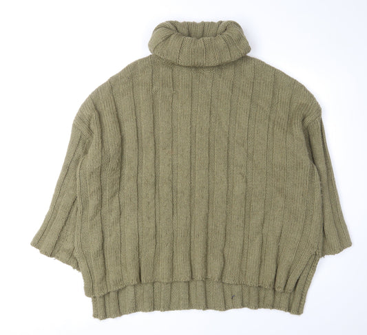 Womens UK Size S Zara Green Pullover Jumper