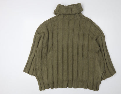 Womens UK Size S Zara Green Pullover Jumper