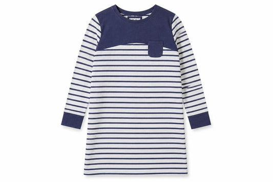Marks and Spencer Women's Blue Striped T-Shirt Dress Size 12