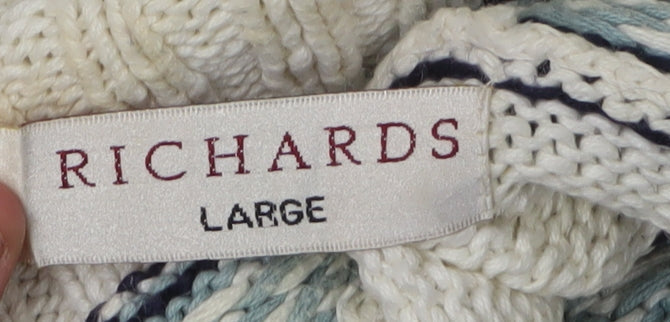 Womens UK Size L Richards Ivory Tunic Jumper