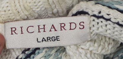 Womens UK Size L Richards Ivory Tunic Jumper