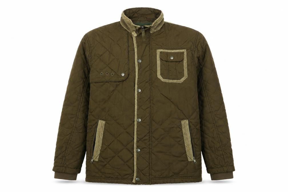 Mens UK Size M Nicholas Deakins Green Quilted Coat