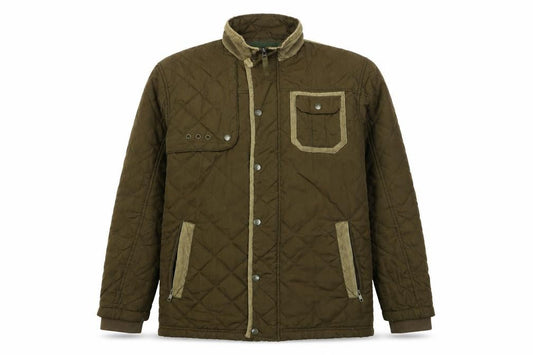 Mens UK Size M Nicholas Deakins Green Quilted Coat