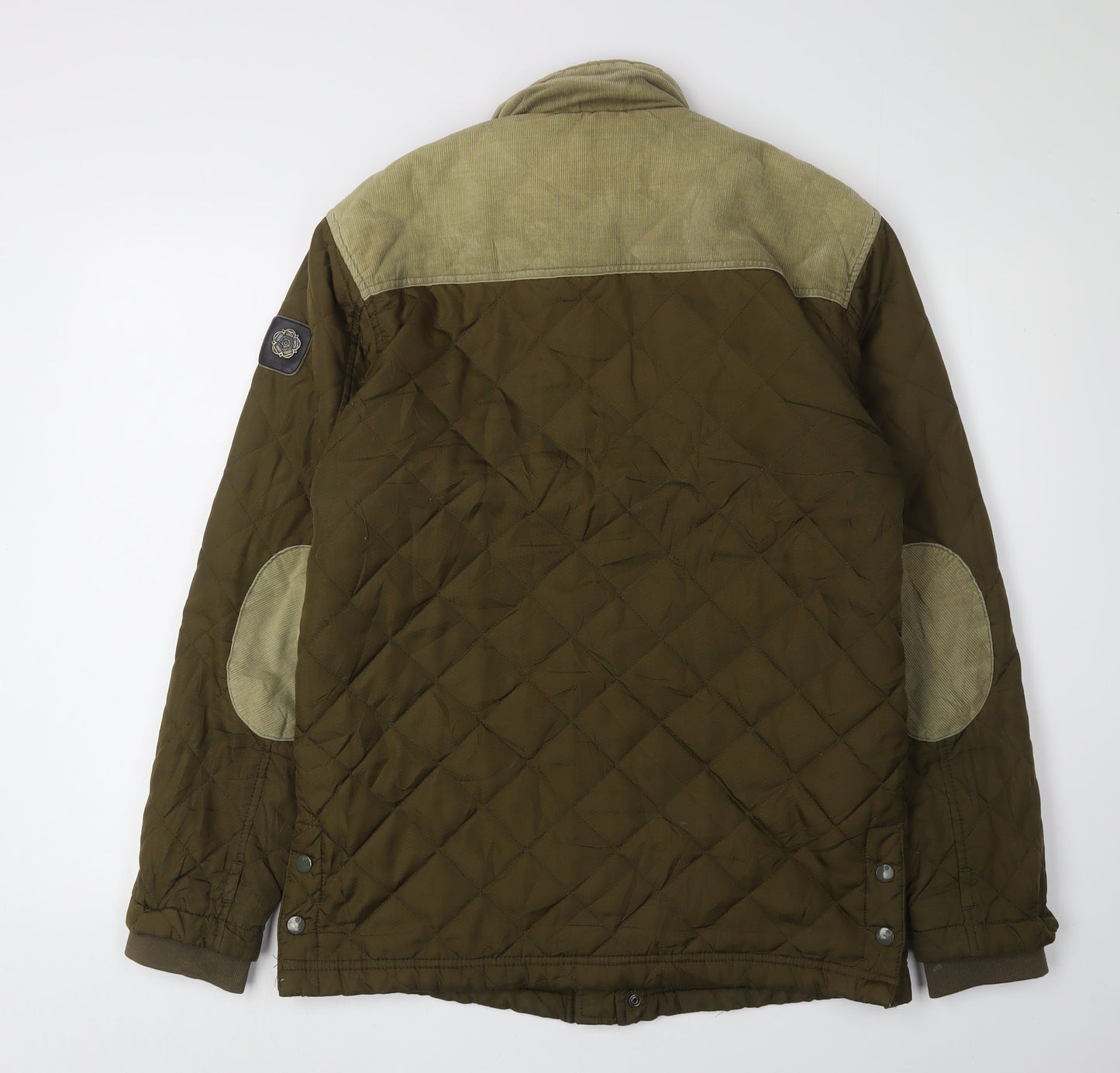 Mens UK Size M Nicholas Deakins Green Quilted Coat