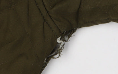 Mens UK Size M Nicholas Deakins Green Quilted Coat
