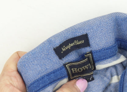 Newport Blues Men's Blue Striped Polo Shirt Size 12