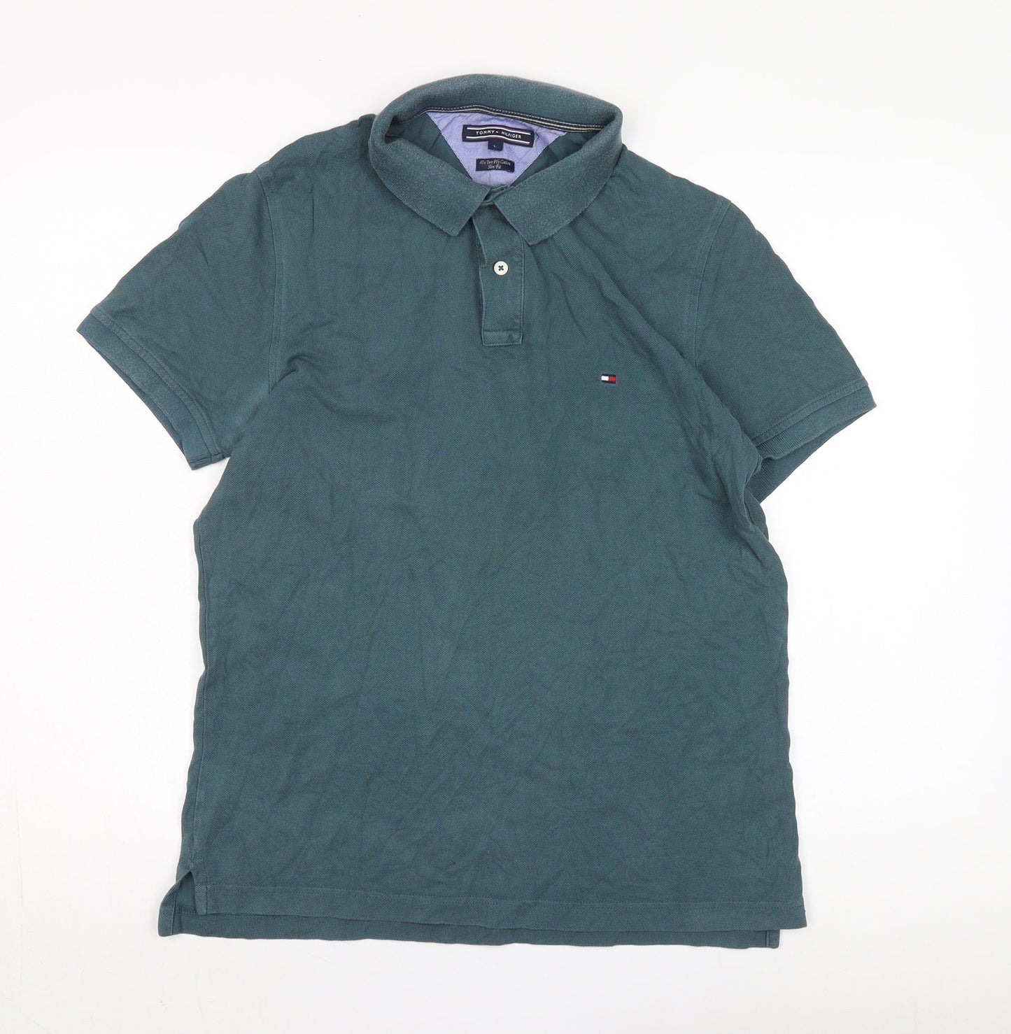 Mens UK Size L Tommy Hilfiger Cotton Polo Shirt