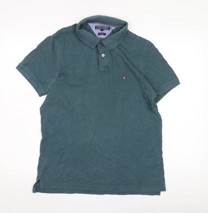Mens UK Size L Tommy Hilfiger Cotton Polo Shirt