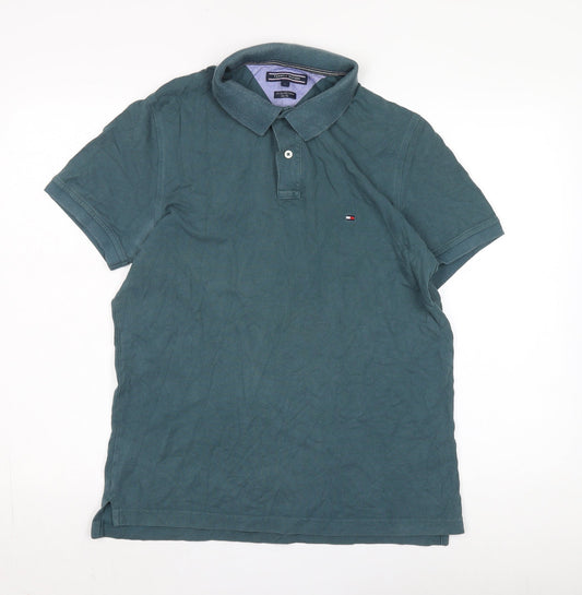 Mens UK Size L Tommy Hilfiger Cotton Polo Shirt
