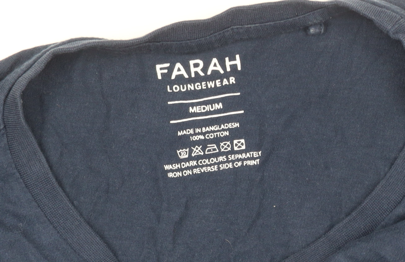 Mens UK Size M Farah Blue  T-Shirt