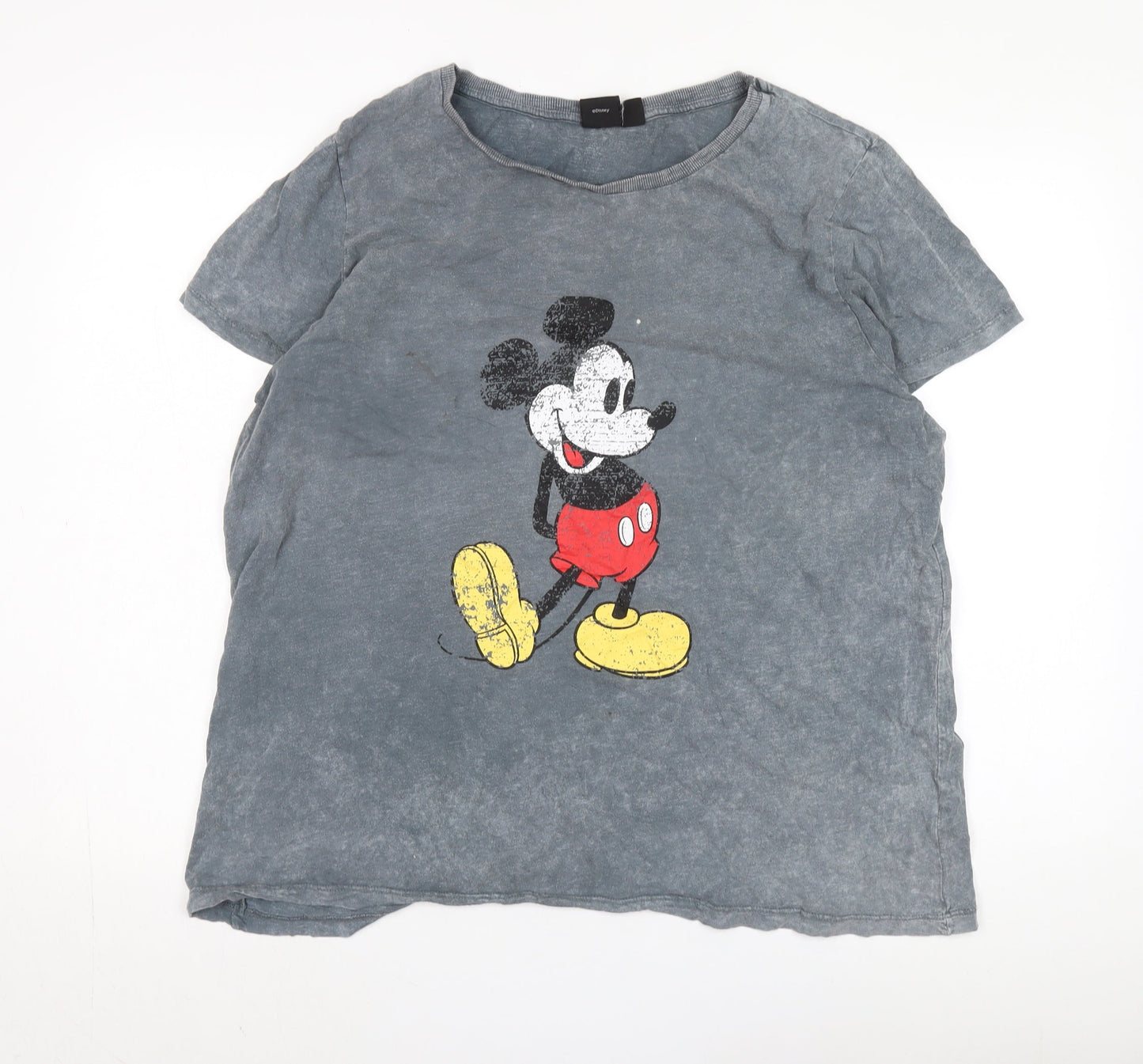Unisex Adults UK Size 18/20 Disney Grey Basic T-Shirt