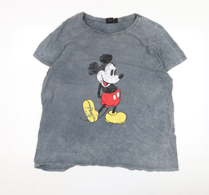 Unisex Adults UK Size 18/20 Disney Grey Basic T-Shirt