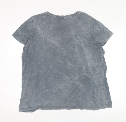 Unisex Adults UK Size 18/20 Disney Grey Basic T-Shirt