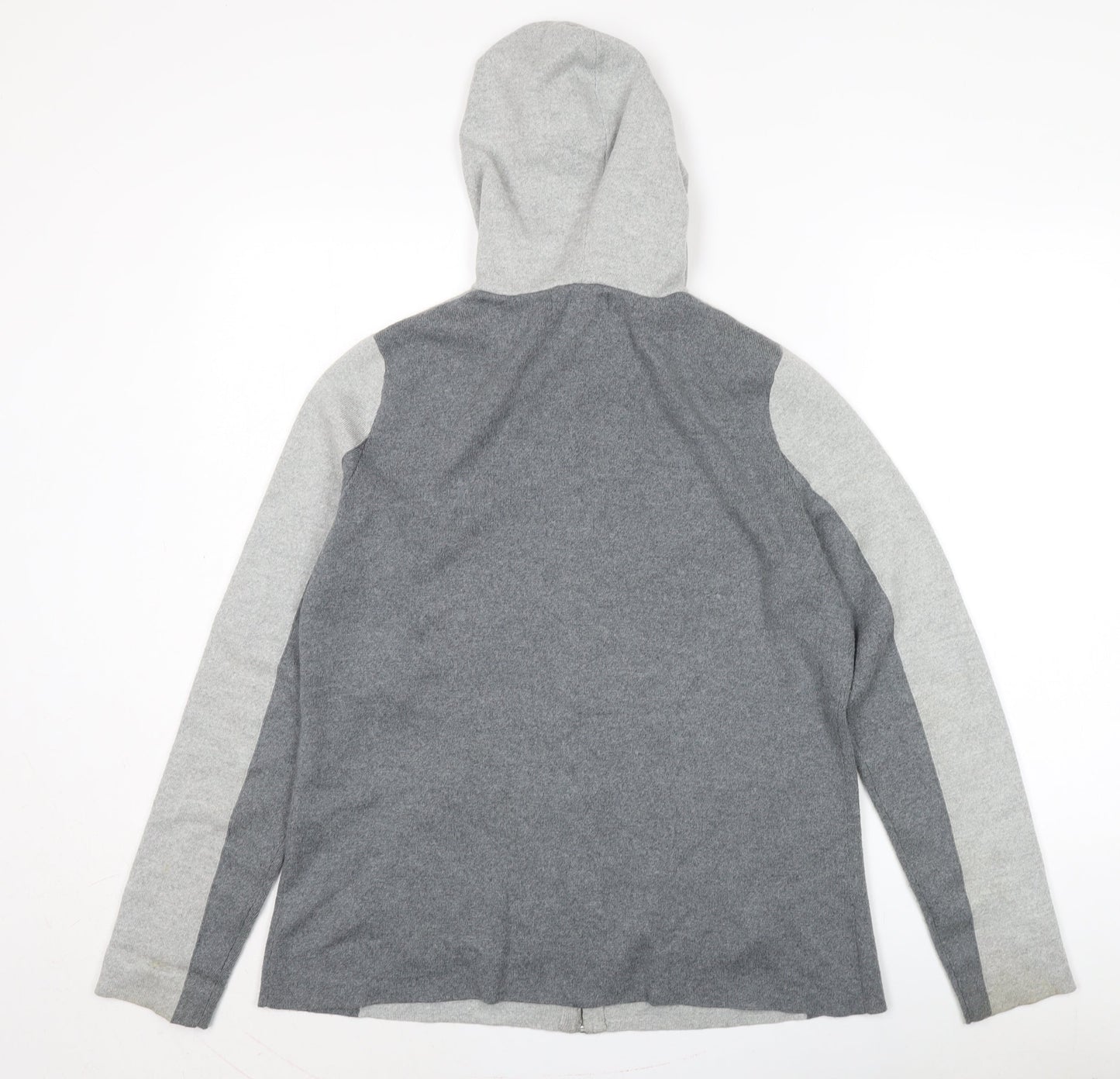 Rachel Zoe Women's Grey Hooded Jacket L