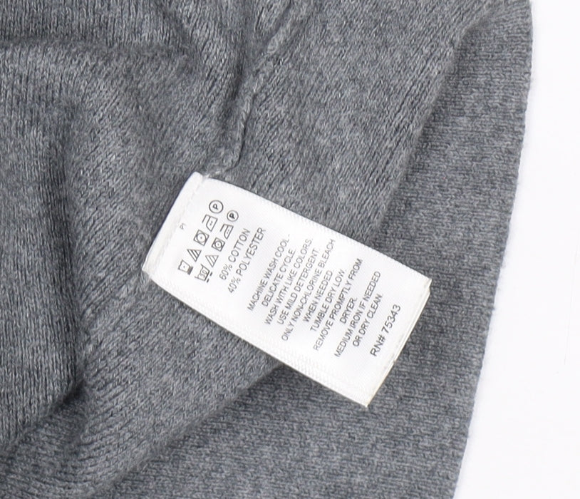 Rachel Zoe Women's Grey Hooded Jacket L