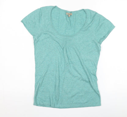 Womens UK Size S Ken Green Basic T-Shirt